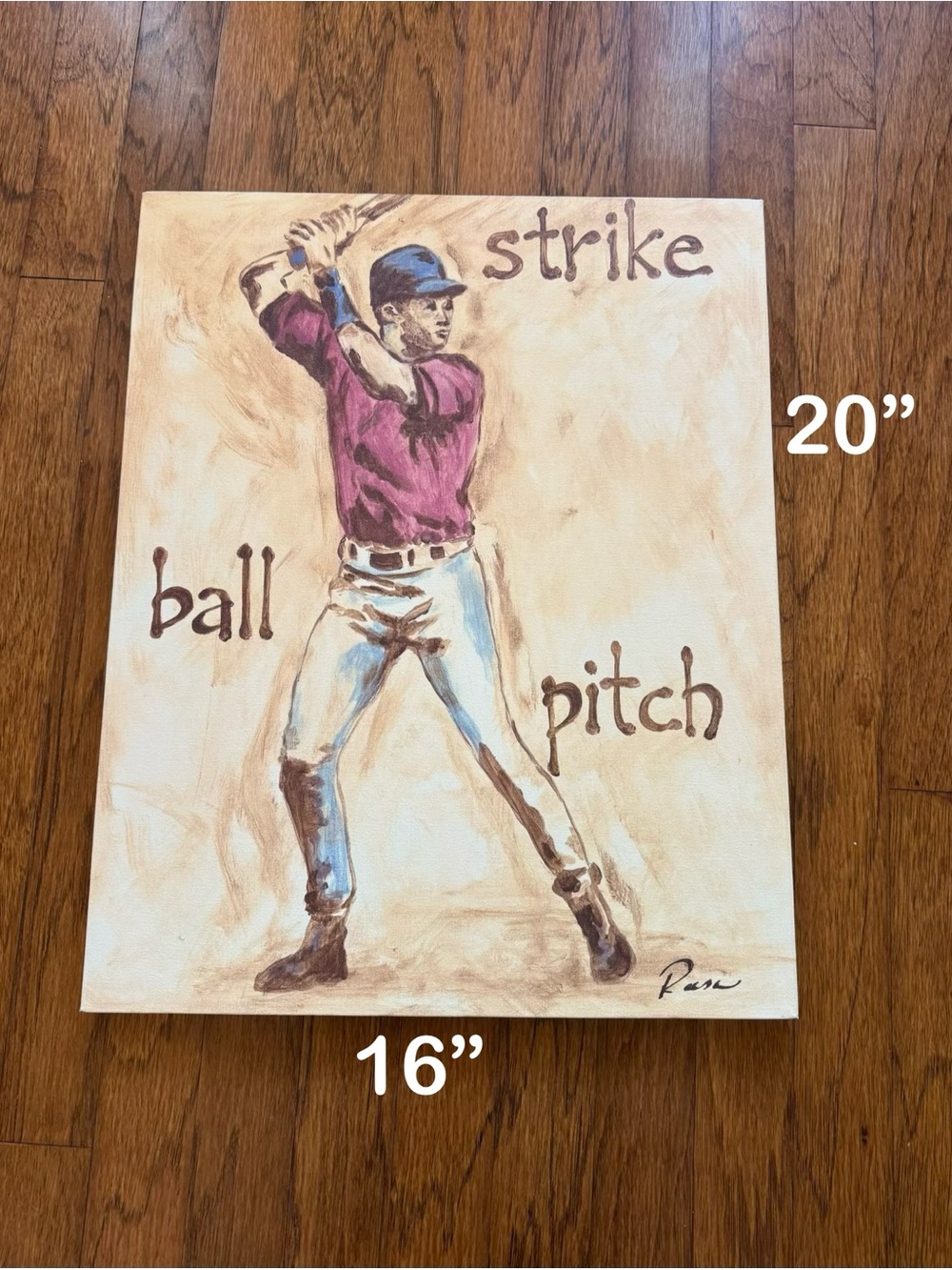 Baseball Batter Wall Art